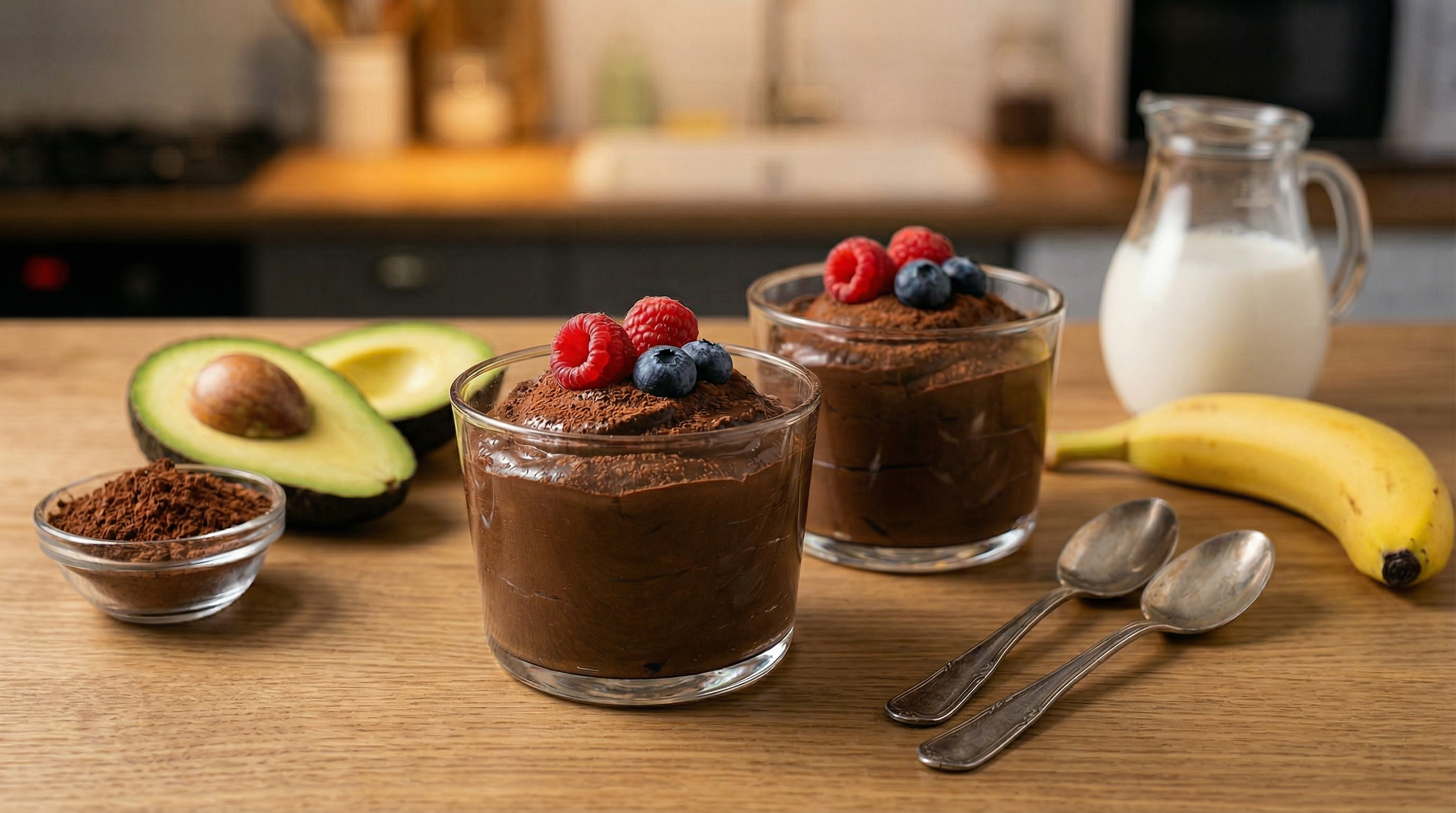 Cremige Avocado-Schoko-Mousse