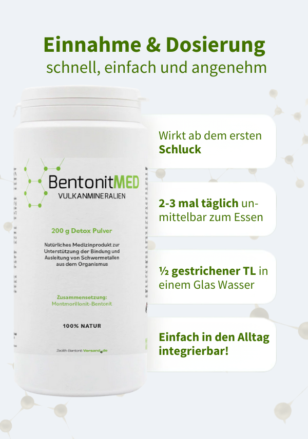 BentonitMED polvere detox 200g, dispositivo medico con certificato CE