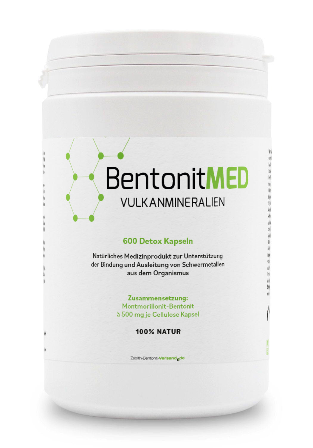 BentonitMED 600 Detox-Kapseln, Medizinprodukt mit CE-Zertifikat