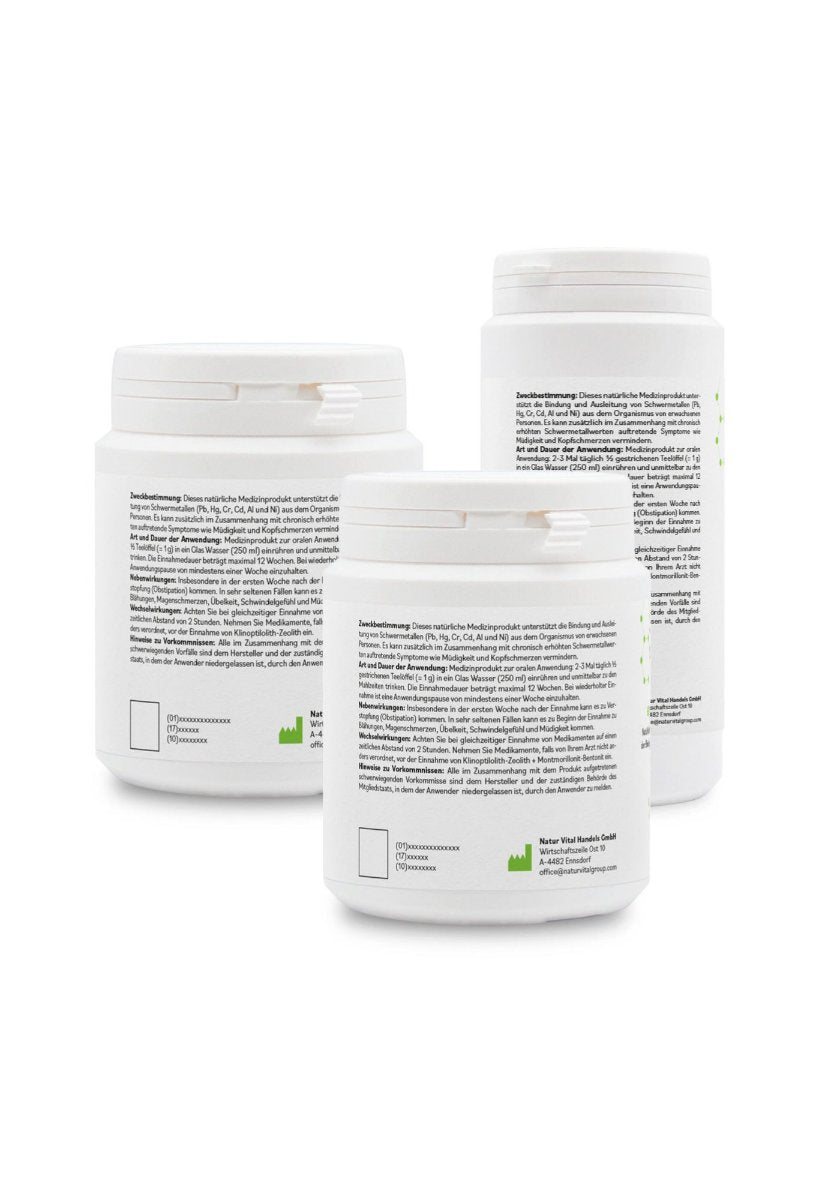 Probier-Set Detox-PULVER ultrafein 320g, Medizinprodukte mit CE-Zertifikat