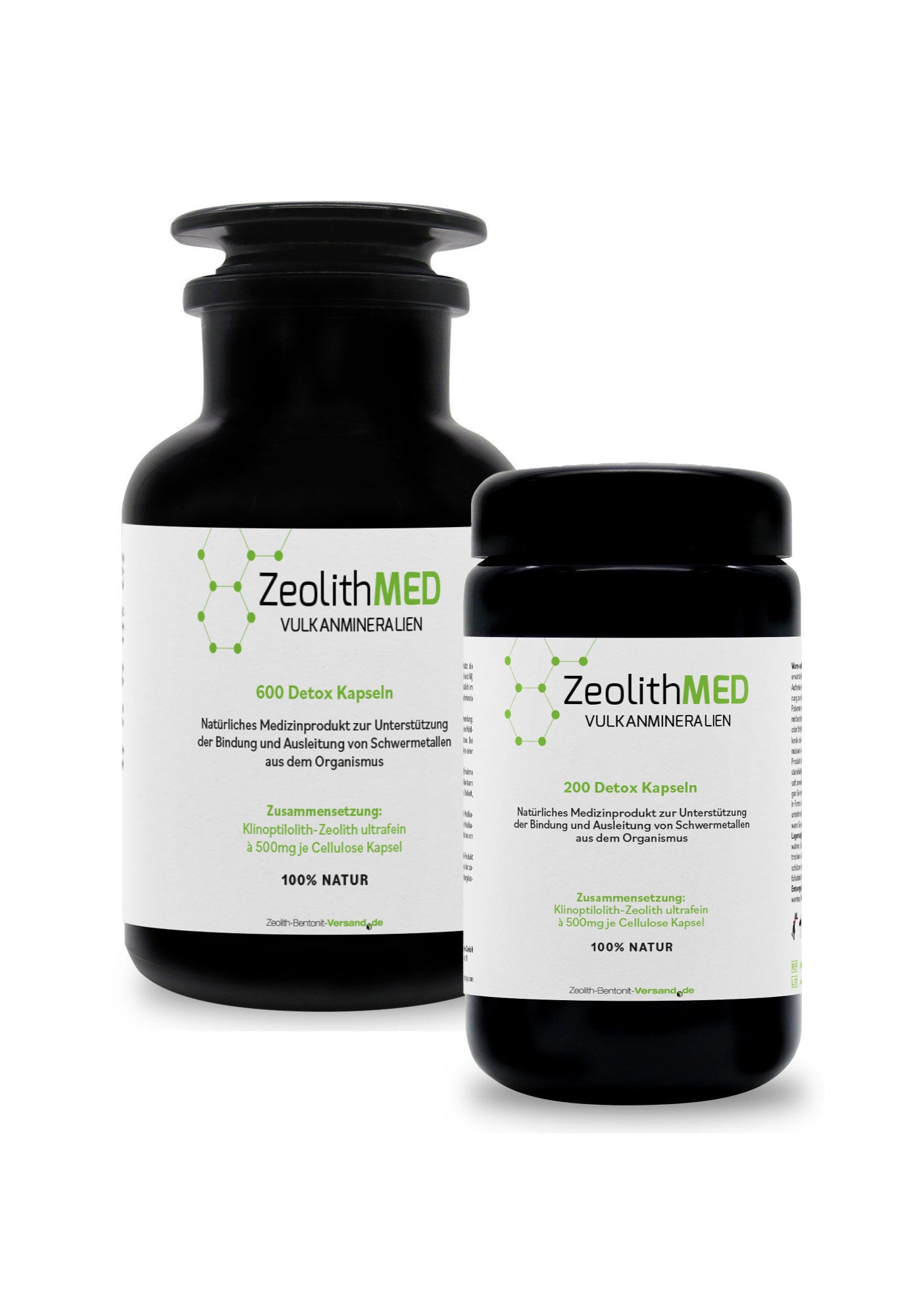 ZeolithMED 200 + 600 capsule detox in Pacchetto economico, prodotti medicali con certificato CE