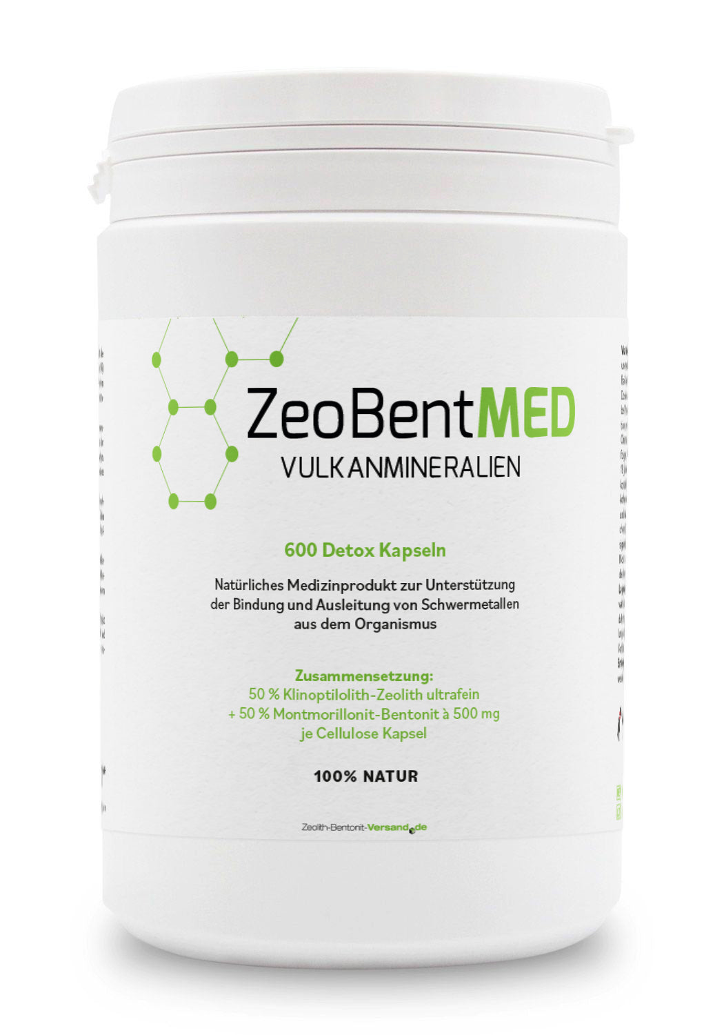 ZeoBentMED 600 capsule detox, dispositivo medico con certificato CE