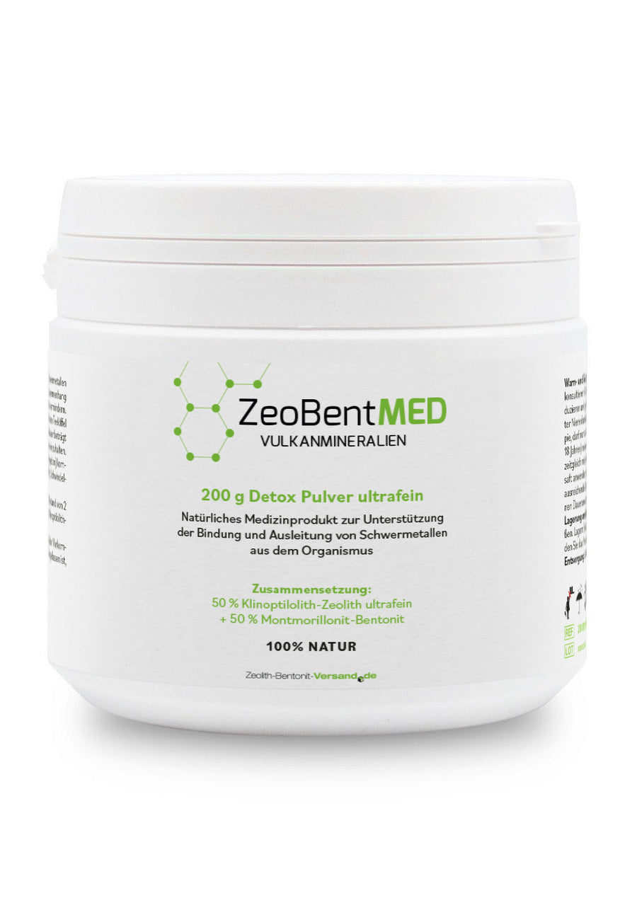 ZeoBentMED detox powder ultra-fine 200g, medical device with CE certificate
