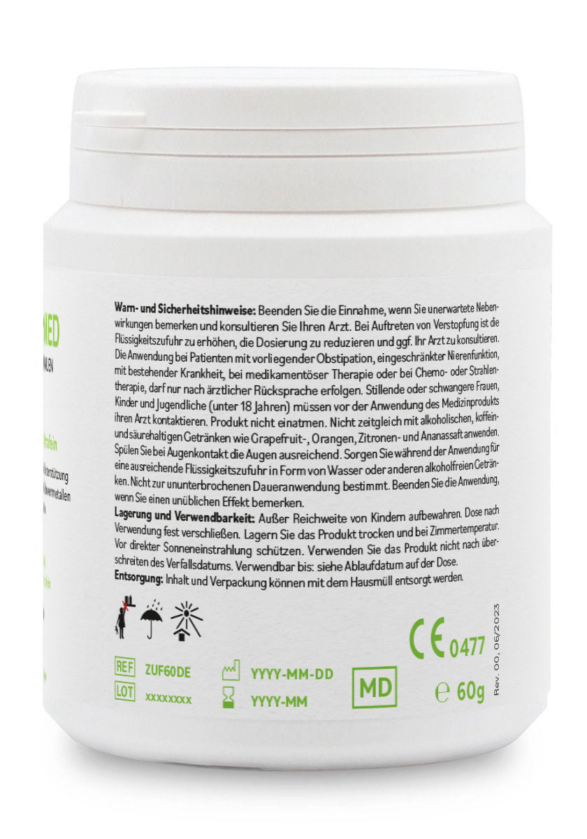 ZeolithMED detox powder ultra-fine 60g, medical device with CE certificate