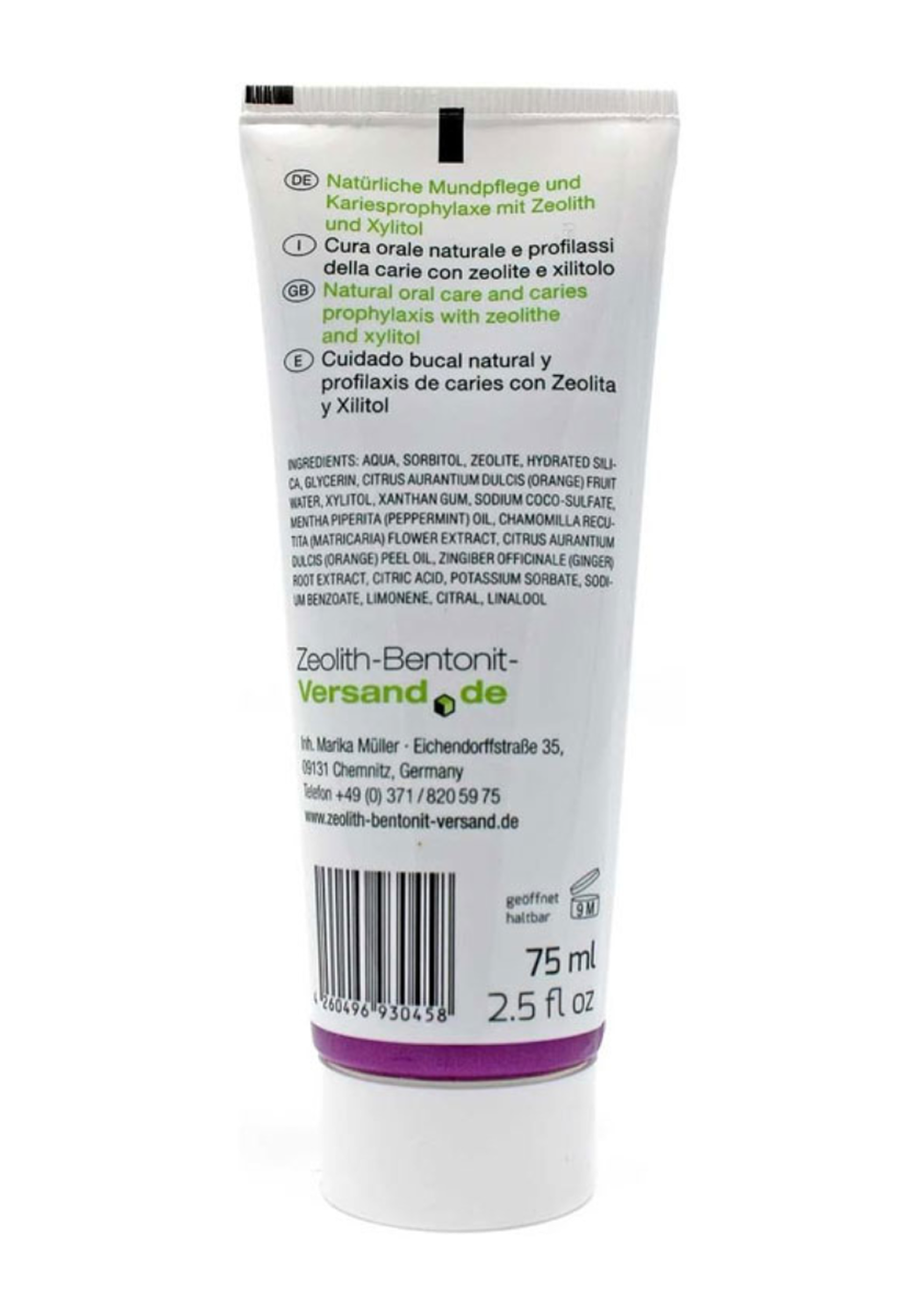 ZeolithMED Zahncreme 75ml, Zahnpasta ohne Fluorid
