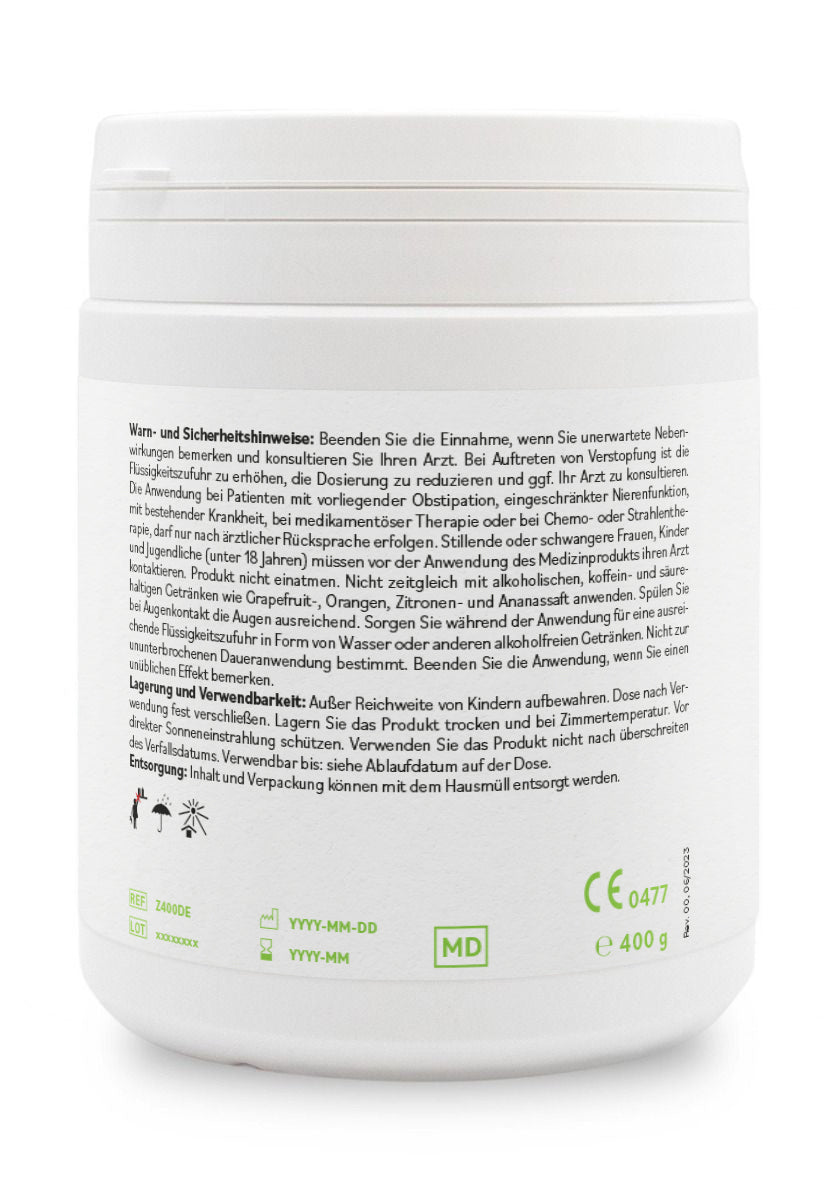 ZeolithMED Detox-Pulver 400g, Medizinprodukt mit CE-Zertifikat