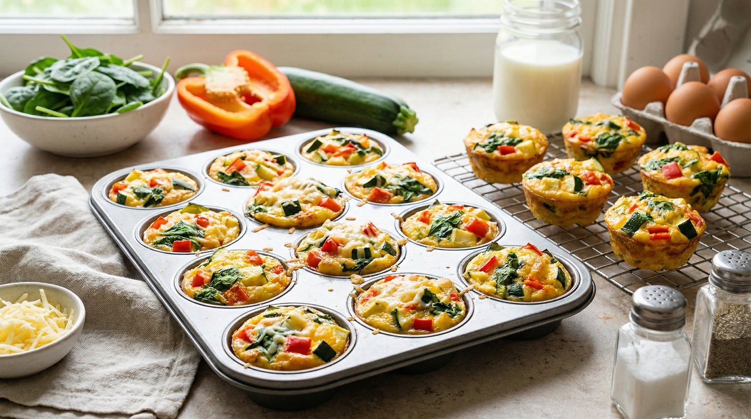 Eier-Muffins mit Gemüse
