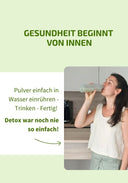 Starter-Set: Detox-Pulver, inkl. Trinkflasche und Ratgeber