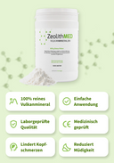 ZeolithMED Detox-Pulver 650g, Medizinprodukt mit CE-Zertifikat