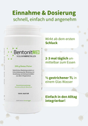 BentonitMED detox powder 200g, medical device with CE certificate
