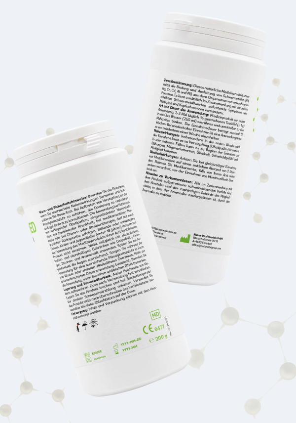 BentonitMED polvere detox 200g, dispositivo medico con certificato CE