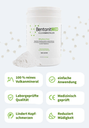 BentonitMED polvere detox 600g, dispositivo medico con certificato CE
