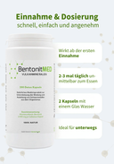BentonitMED 200 Detox-Kapseln, Medizinprodukt mit CE-Zertifikat