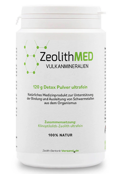 ZeolithMED detox powder ultra-fine 120g, medical device with CE certificate