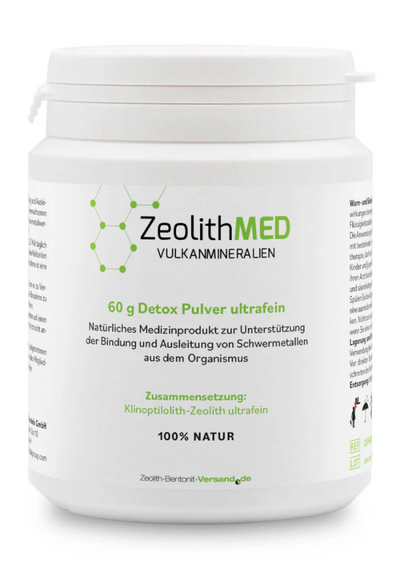 ZeolithMED detox powder ultra-fine 60g, medical device with CE certificate