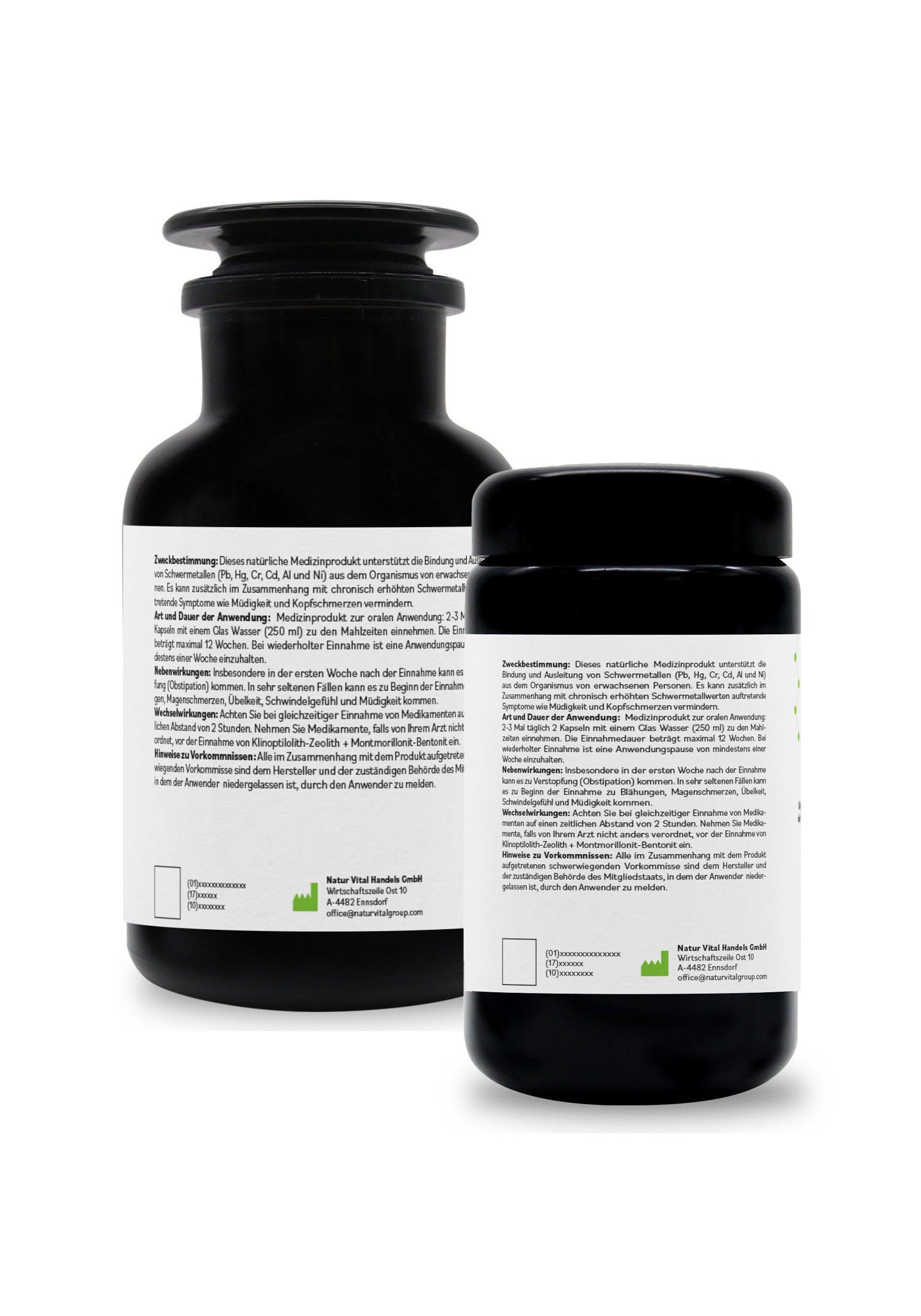 ZeoBentMED 200 + 600 Detox-Kapseln im Sparpack, Medizinprodukt mit CE-Zertifikat