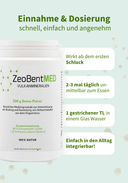 ZeoBentMED Detox-Pulver 200g, Medizinprodukt mit CE-Zertifikat