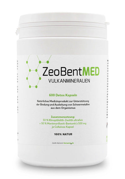 ZeoBentMED 600 detox capsules, medical device with CE certificate
