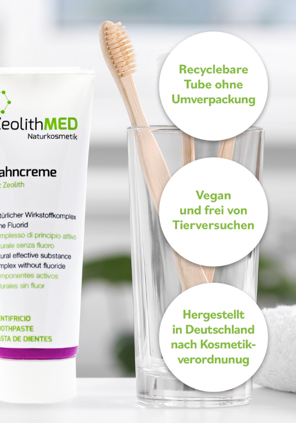 ZeolithMED Zahncreme 75ml, Zahnpasta ohne Fluorid