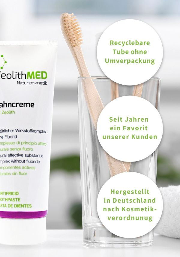 ZeolithMED Zahncreme 75ml, Zahnpasta ohne Fluorid