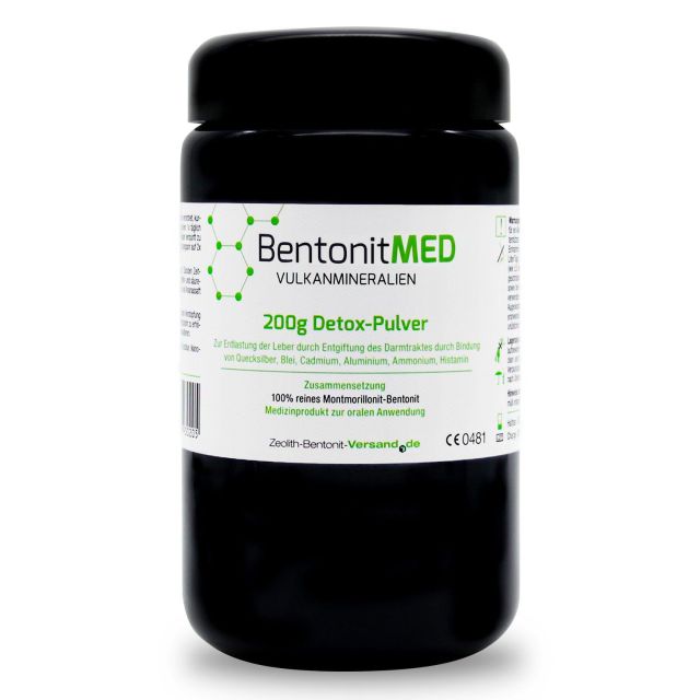 BentonitMED Detox-Pulver 200g im Violettglas