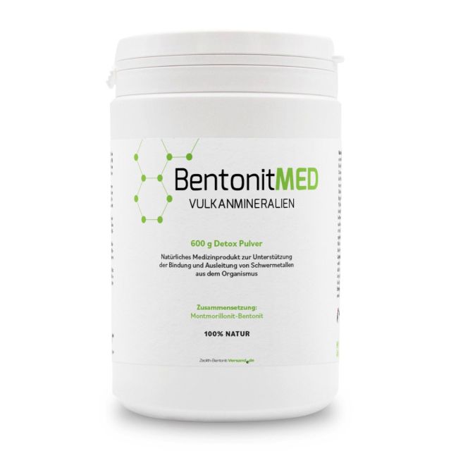 BentonitMED Detox-Pulver 600g, Medizinprodukt mit CE-Zertifikat