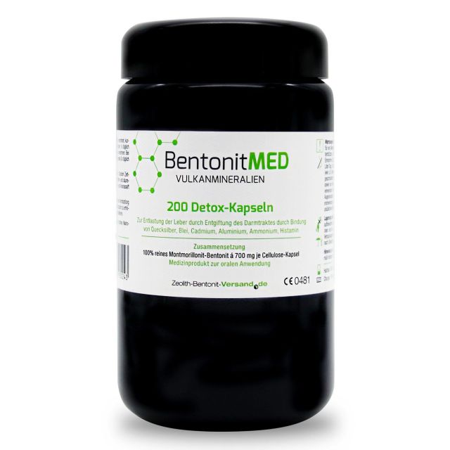 BentonitMED 200 Detox-Kapseln im Violettglas