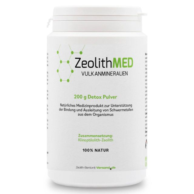 ZeolithMED Detox-Pulver 200g, Medizinprodukt mit CE-Zertifikat