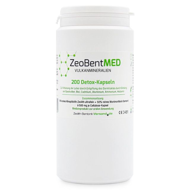 ZeoBentMED 200 Detox-Kapseln