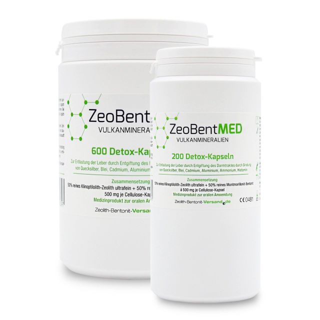 ZeoBentMED  800 Detox-Kapseln im Sparpack, zur inneren Anwendung