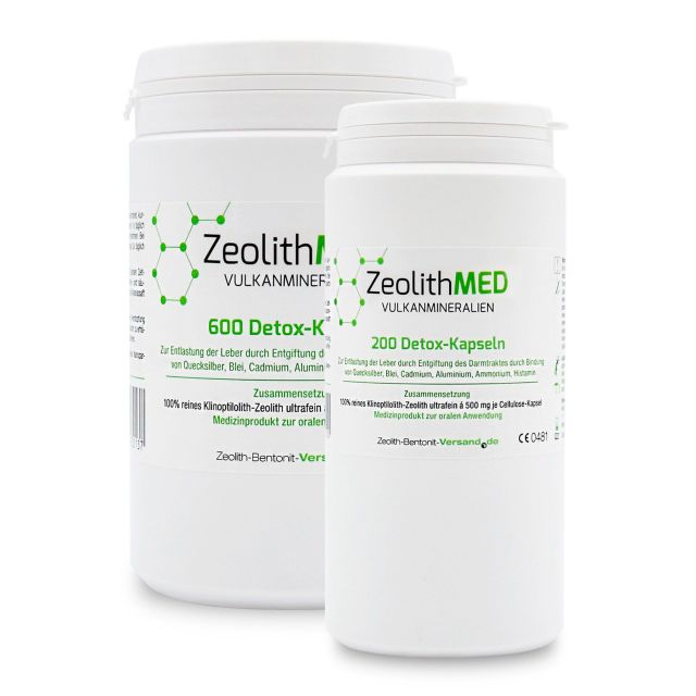 ZeolithMED 800 Detox-Kapseln im Sparpack, zur inneren Anwendung