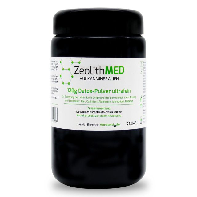 ZeolithMED Detox-Pulver ultrafein 120g im Violettglas